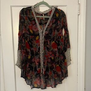 Free people Floral Sheer Women's Top